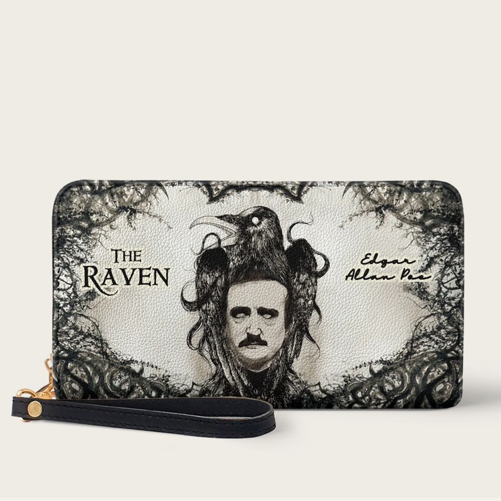 Lettoria Vegan Edgar Allen Poe Wallet